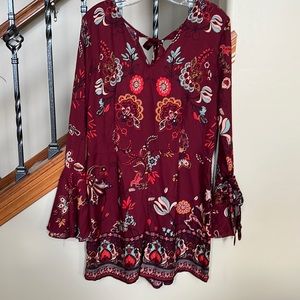 Paisley and floral romper size large
